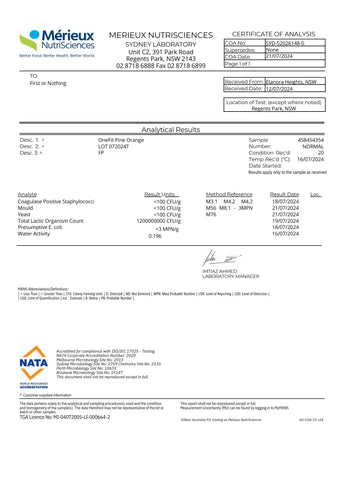 OneFit Testing Results 'July to September'