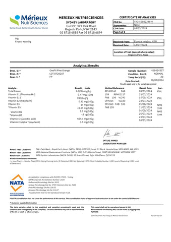 OneFit Testing Results 'July to September'