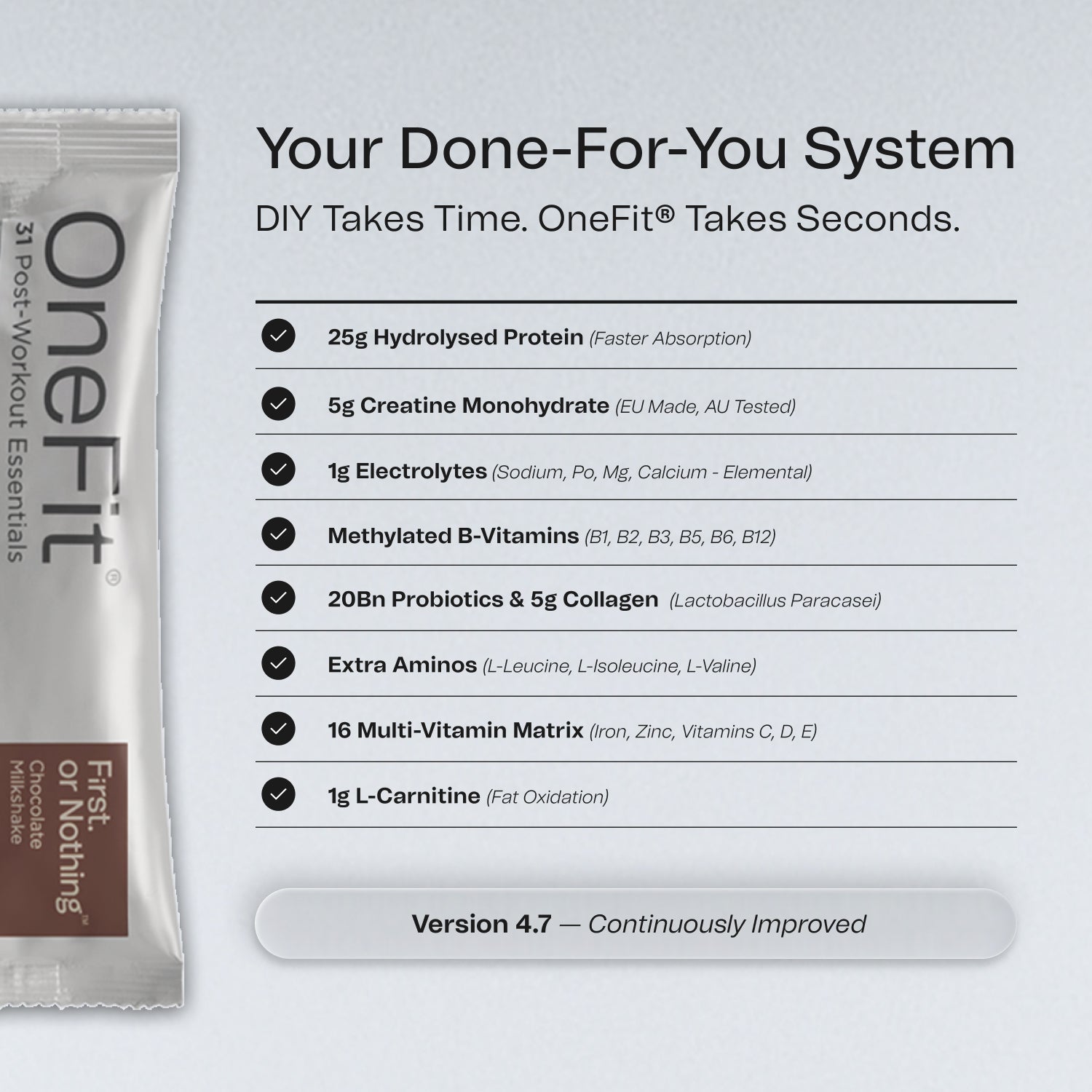 OneFit Plant-based: Sachets