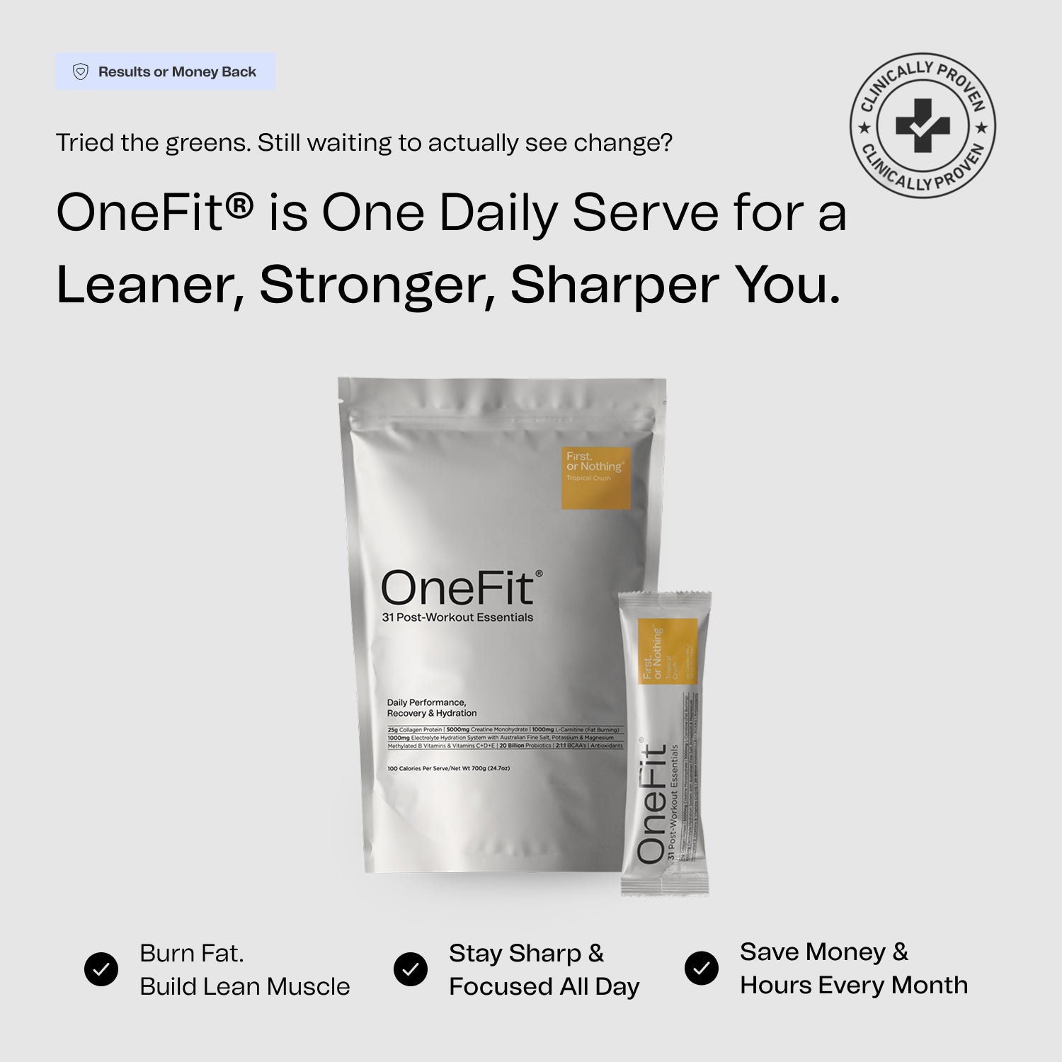 OneFit: Sachets