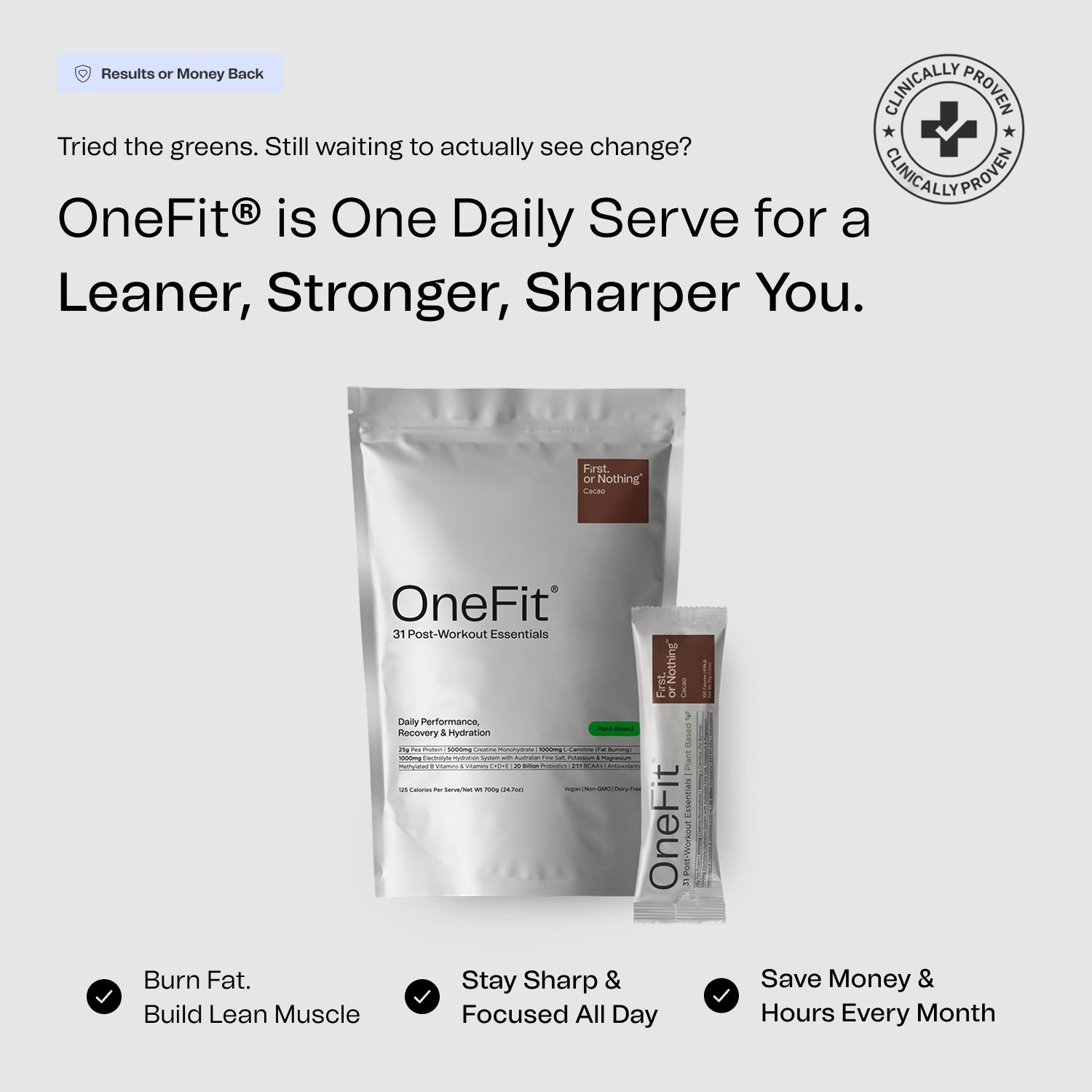 OneFit Plant-based: Pouch