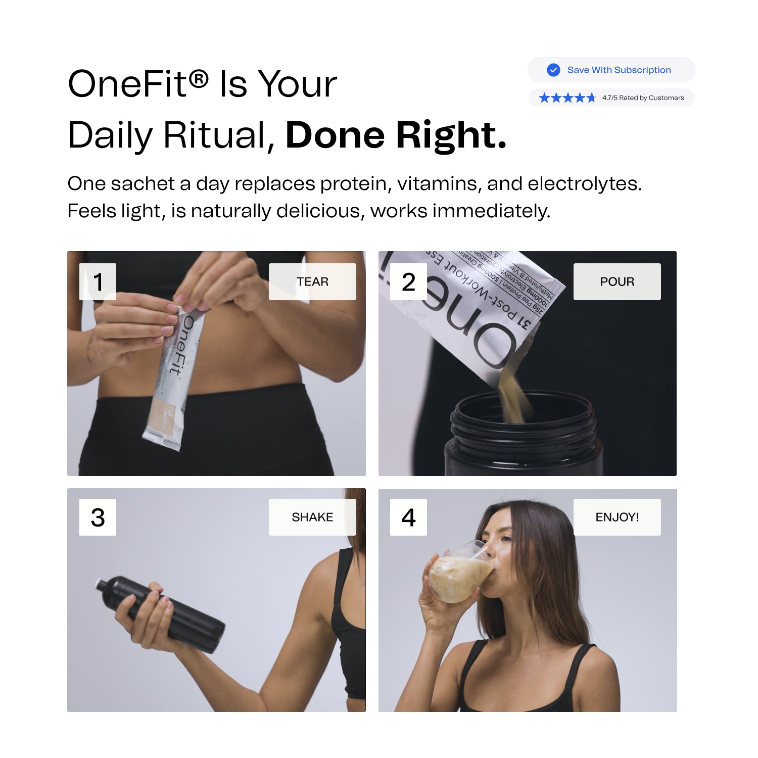 OneFit Plant-based: Pouch