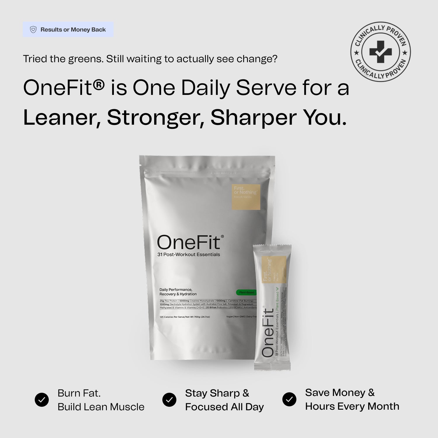 OneFit Plant-based: Pouch